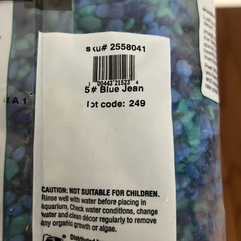 ✨HOST PICK✨Imagitarium Aquatic Substrate Blue & Teal Rocks 5Lbs
